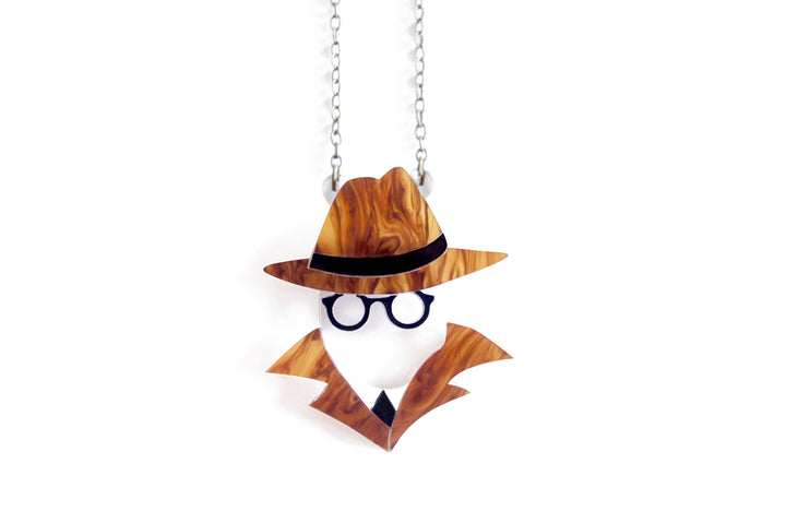 Invisible Man Brooch by Laliblue