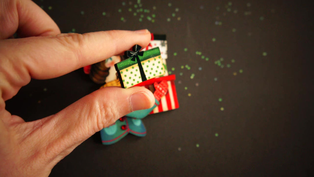 Girl with Gifts Brooch by Laliblue