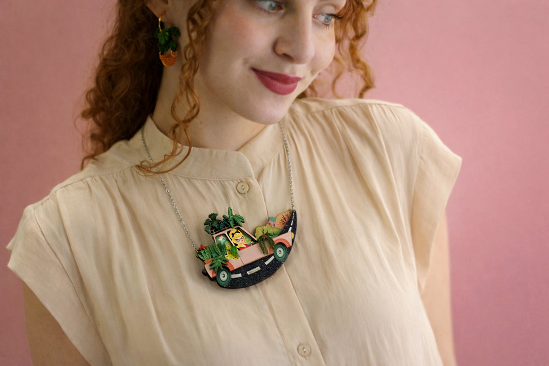 Garden Car Necklace by Laliblue, image 2