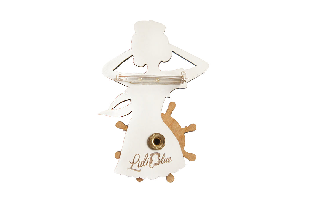 Sailor Pin Up Brooch by Laliblue