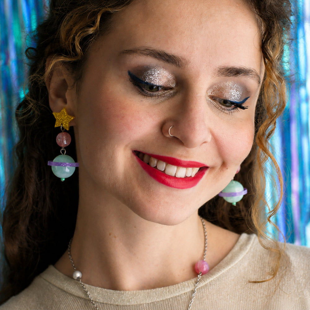 Sweet Galaxy Earrings by Laliblue | Space Adventures Collection