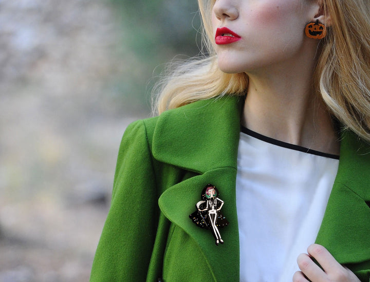 Death Girl Brooch by Laliblue