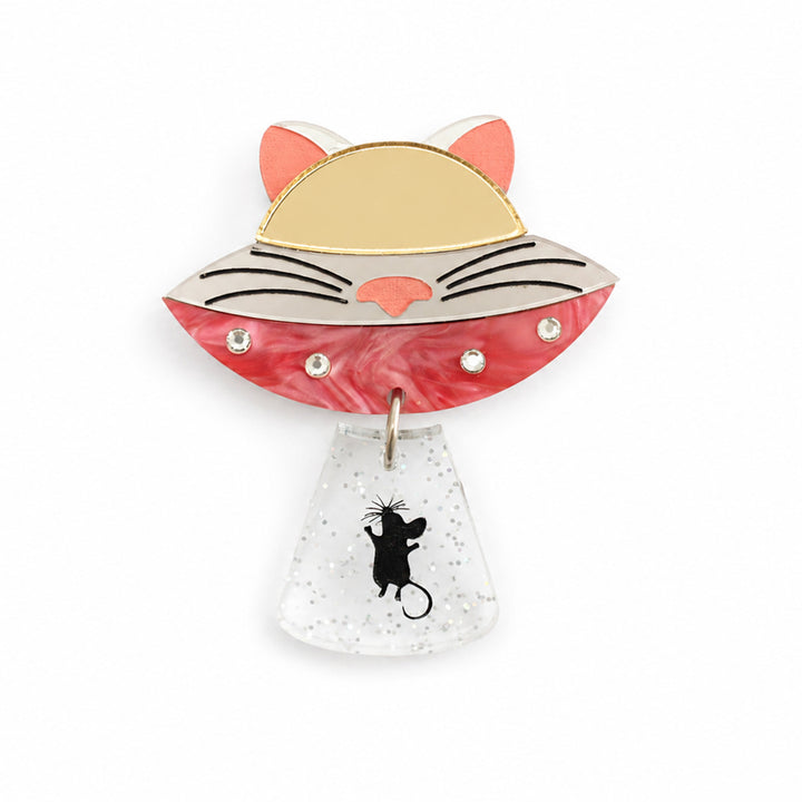 Cat UFO Button Cover by Laliblue | Space Adventures Collection