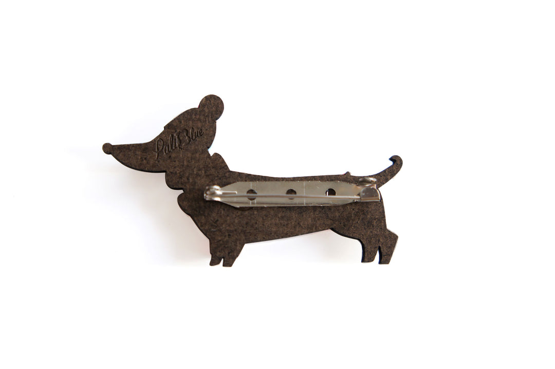 Dachshund Dog in Sweater Brooch