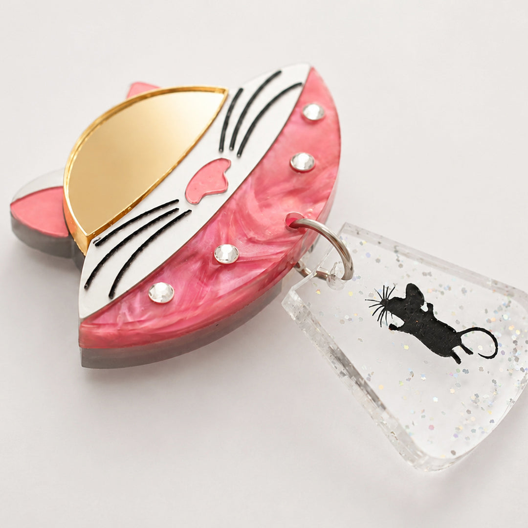 Cat UFO Button Cover by Laliblue | Space Adventures Collection