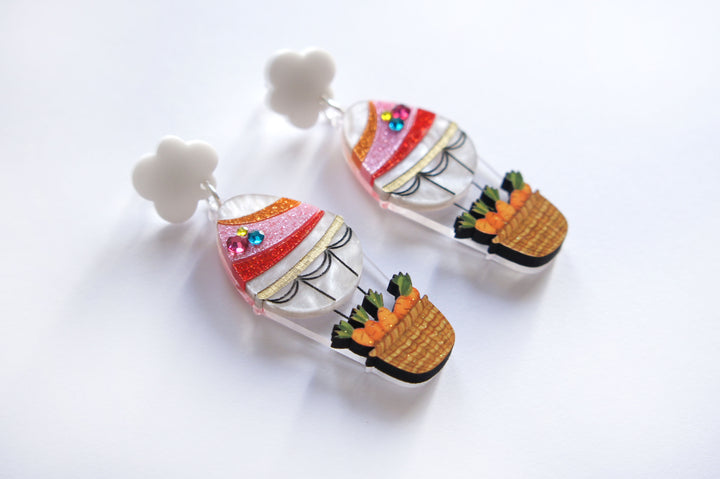 Easter Egg Balloon Earrings