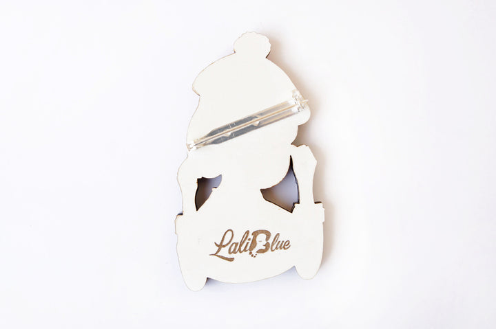 Autumn girl brooch by Laliblue