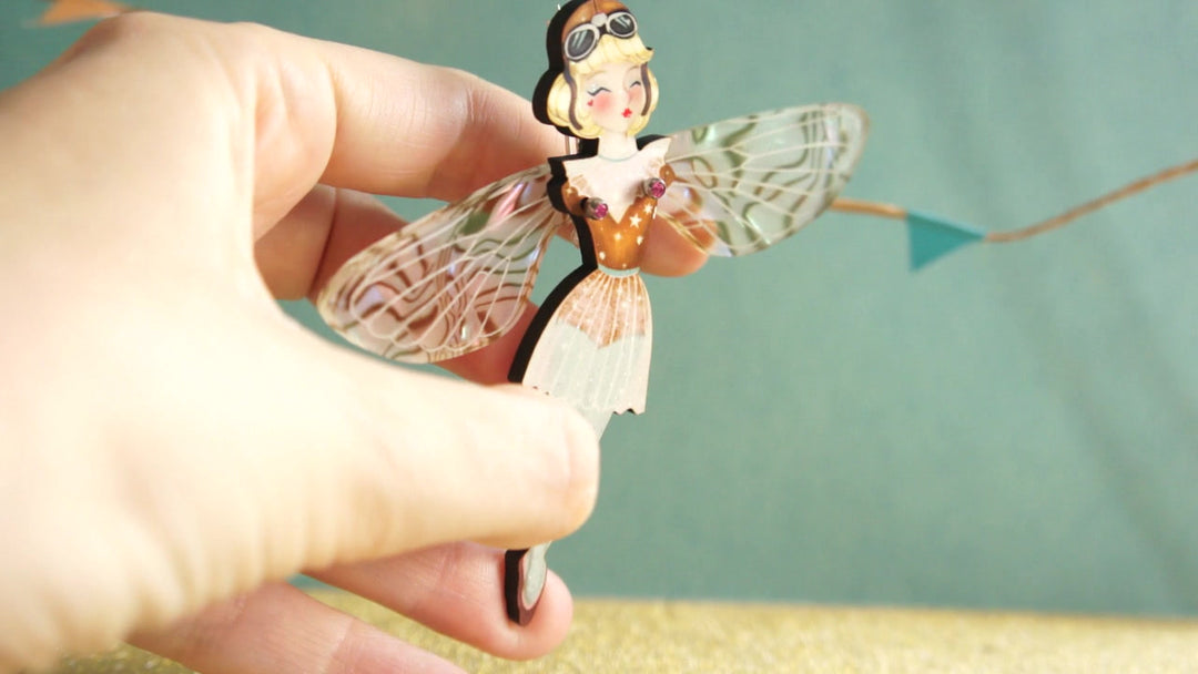Set of 3 Butterfly Brooches by Laliblue