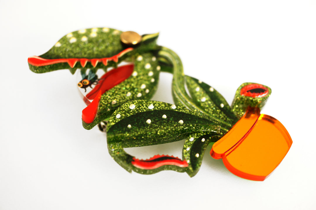 Carnivorous Plant Brooch by Laliblue