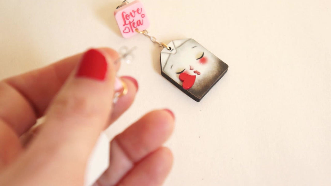 Love Letters Earrings by Laliblue - Rainbow