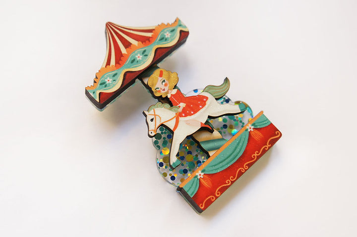Carousel Brooch by LaliBlue