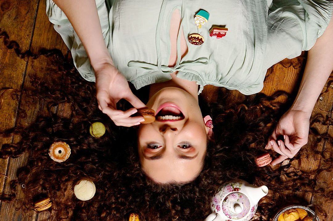Chocolate Donut Brooch by Laliblue