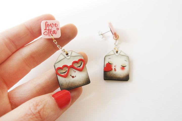 Love Letters Earrings by Laliblue - Red