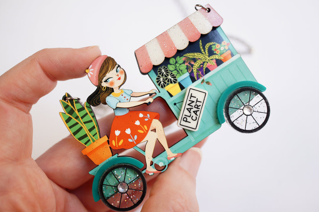 Plant Cart Necklace by Laliblue, image 3