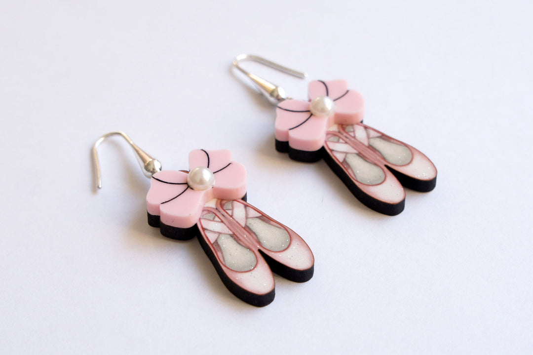 Ballet Shoes Earrings by Laliblue
