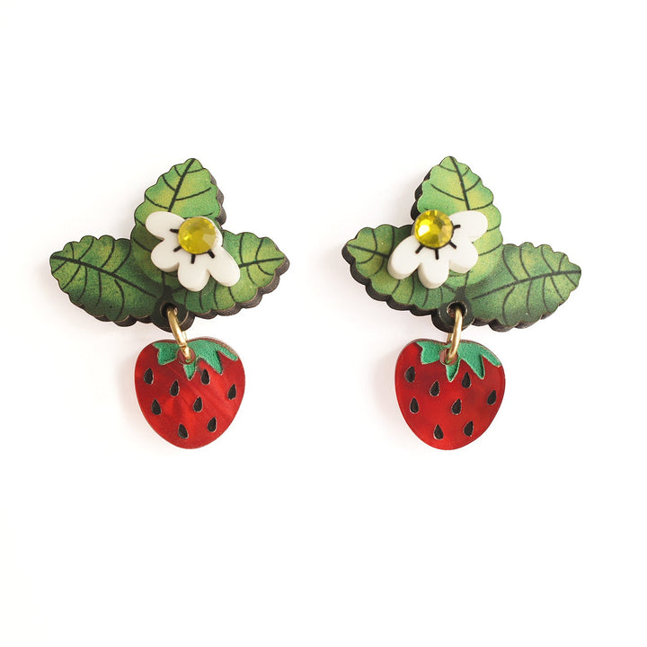Wild Strawberry Earrings by Laliblue
