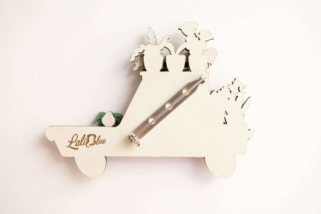 Garden Car Brooch by Laliblue, image 7