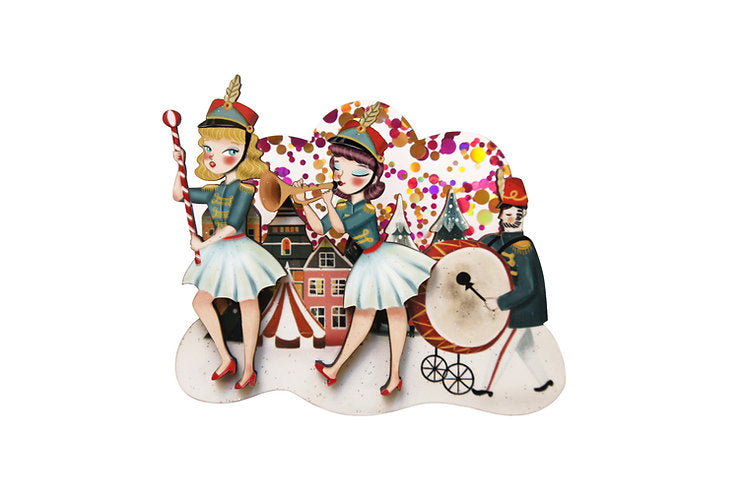 Musical Parade Brooch by LaliBlue