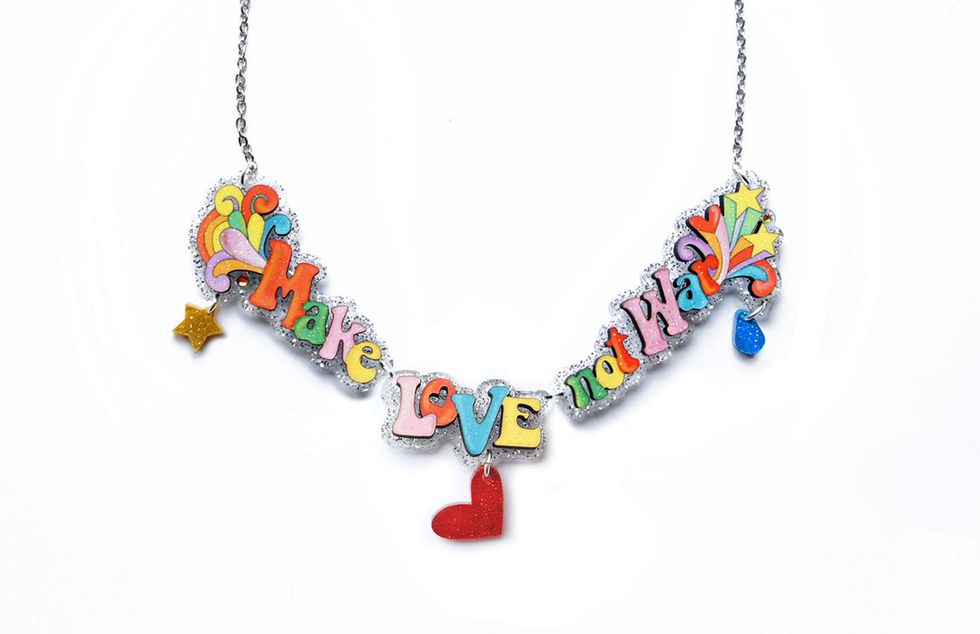 Make Crafts Not War Necklace