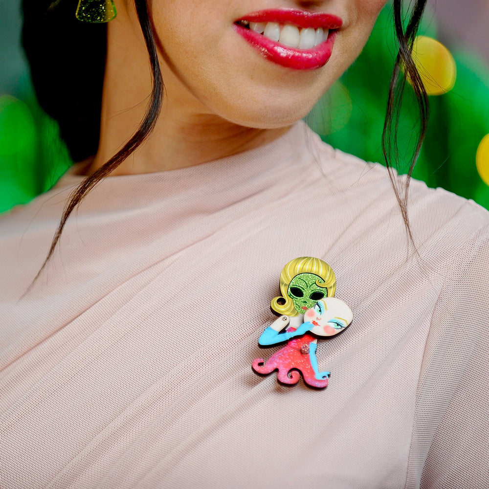 Martian Girl Brooch by Laliblue | Space Adventures Collection