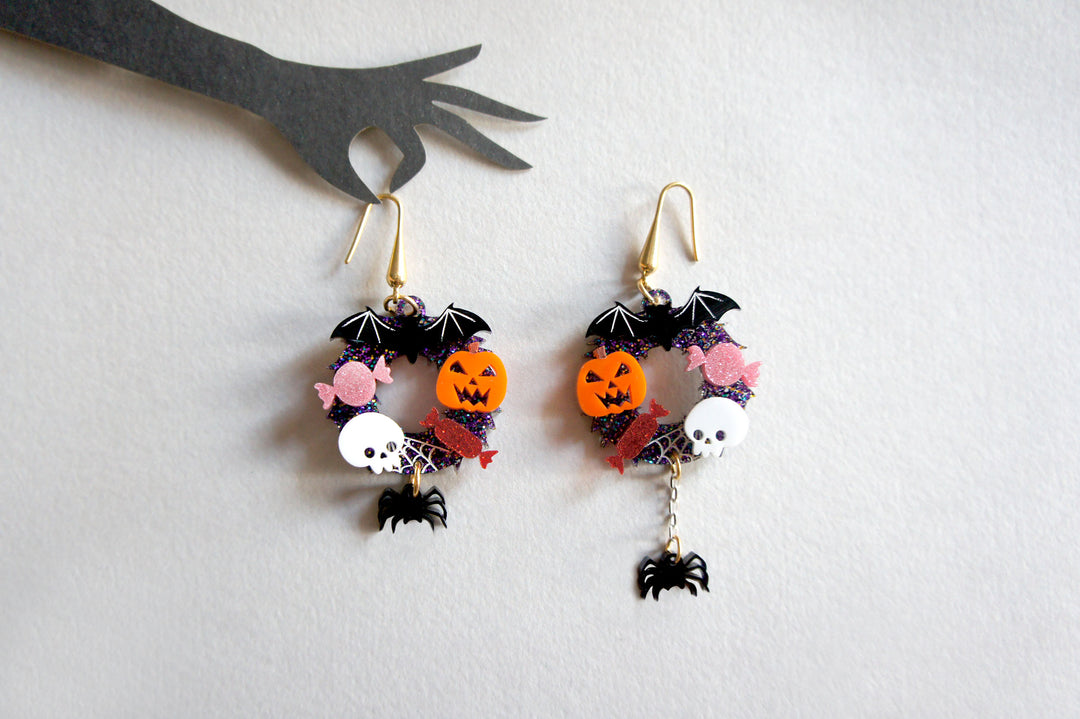 Halloween Crowns Earrings by Laliblue