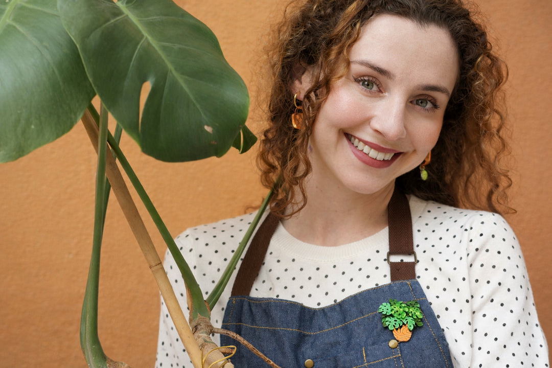 Monstera Brooch by Laliblue, image 2