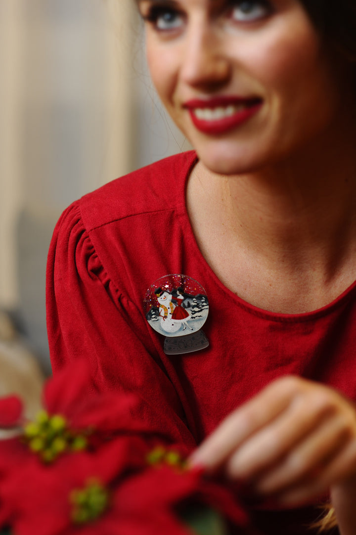 Snowy City Brooch by Laliblue