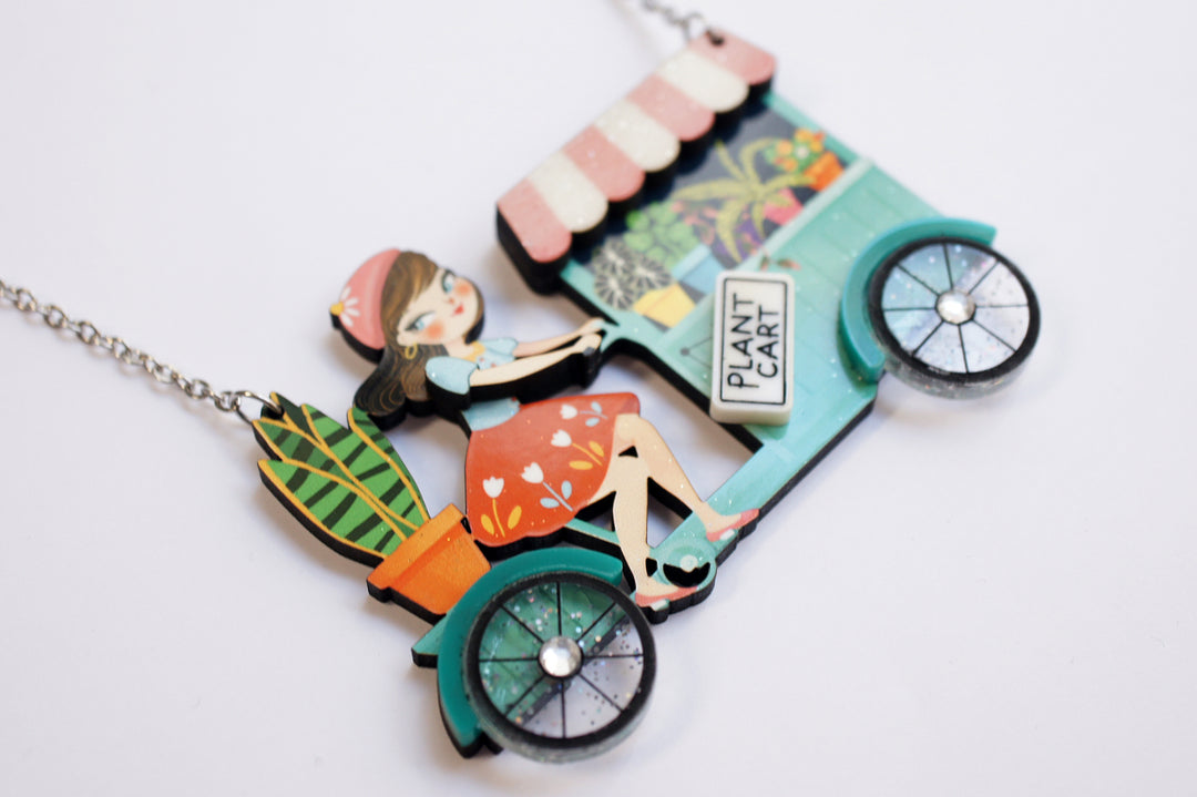 Plant Cart Necklace by Laliblue, image 5