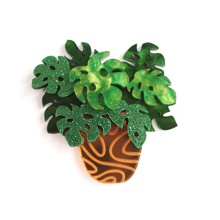 Monstera Brooch by Laliblue