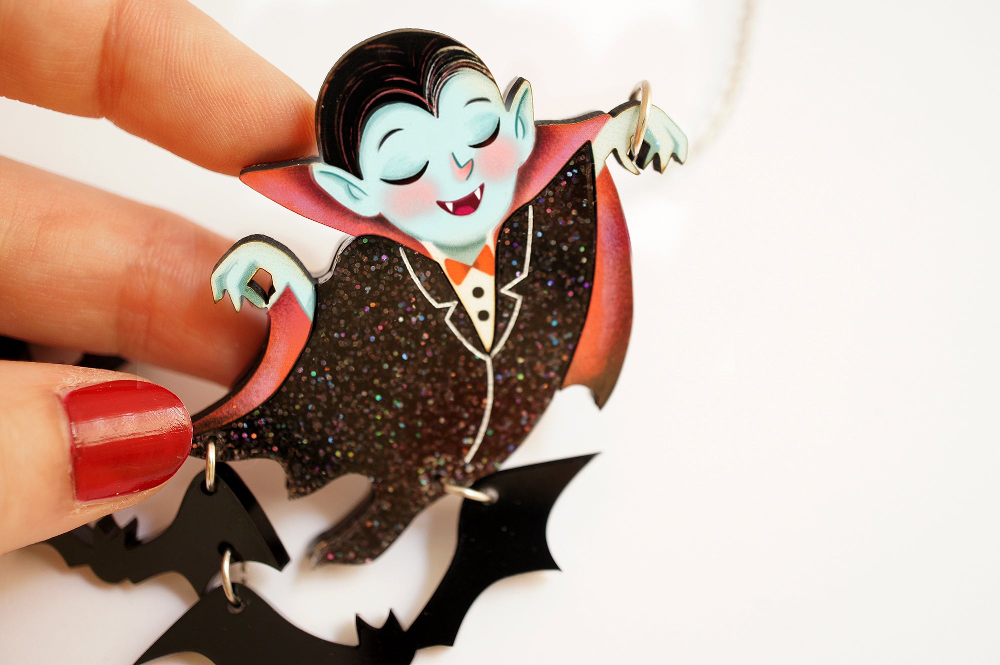 【PSA10】村上隆 Dracula & Bats Dracula Flying Bats Necklace | LaliBlue Midnight Cinema Halloween