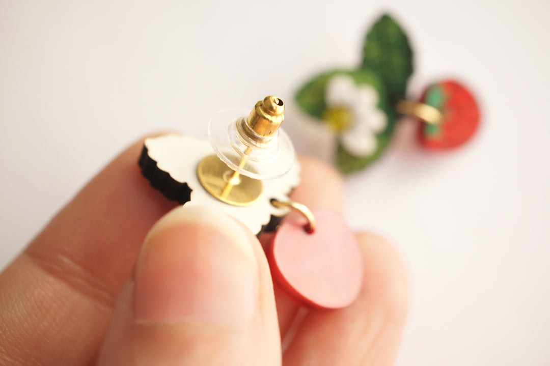 Wild Strawberry Earrings by Laliblue, image 4