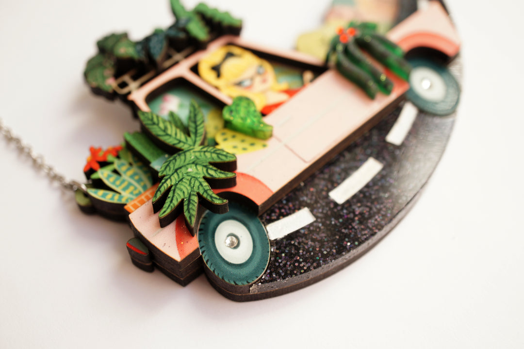 Garden Car Necklace by Laliblue, image 3
