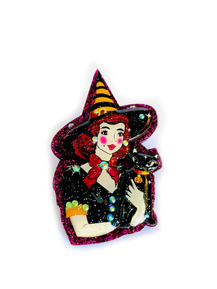 Meggie & her Magical Cat Brooch by Rosie Rose Parker