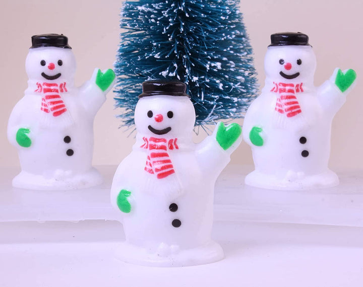 Vintage-Style Hand-Painted Miniature Snowman Figure