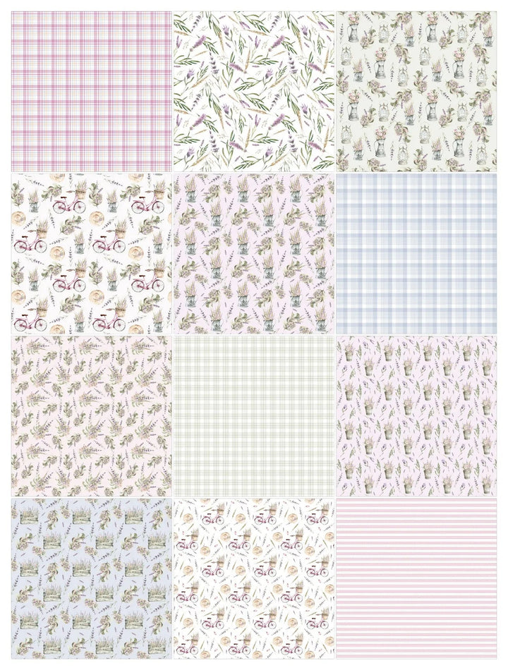 Spring Scrapbook Paper Pack. 12 Sheets of 15.2x15.2cm Heavyweight Paper Pad F07M2-3 AC230307-06