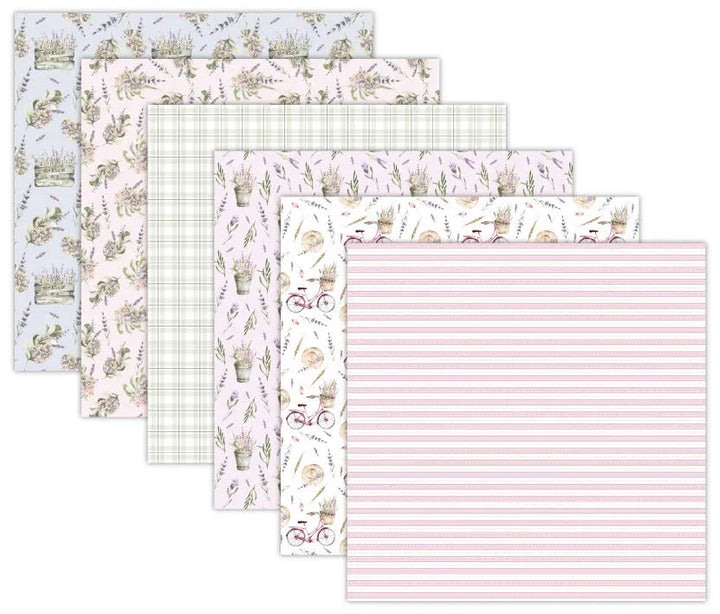 Spring Scrapbook Paper Pack. 12 Sheets of 15.2x15.2cm Heavyweight Paper Pad F07M2-3 AC230307-06