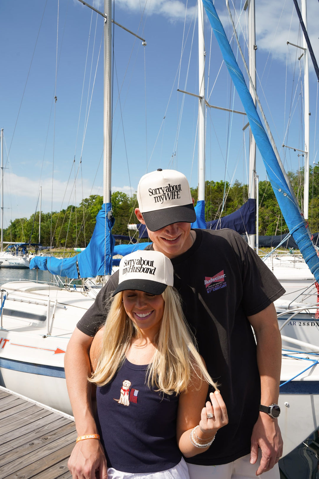 Sorry about my Husband / Wife Vintage Trucker Hat