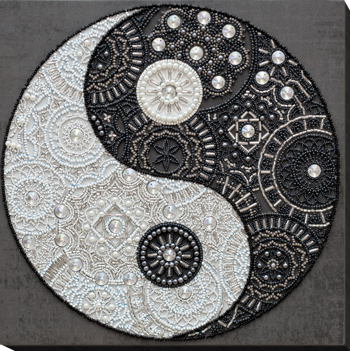 Bead Embroidery Kit - Balance. Yin and yang