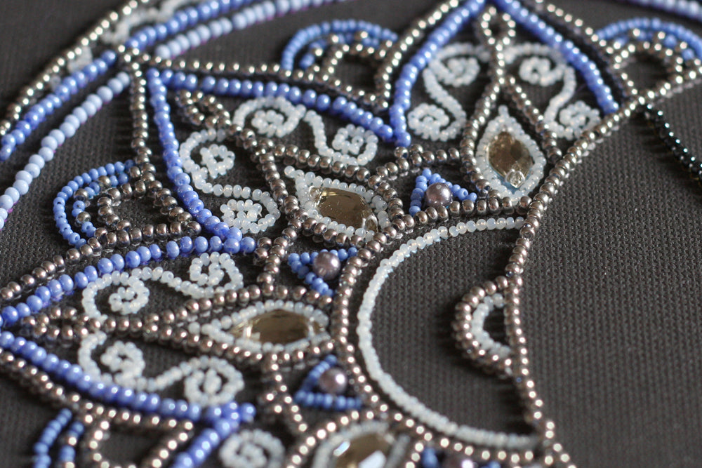 Bead Embroidery Kit - Moon pattern