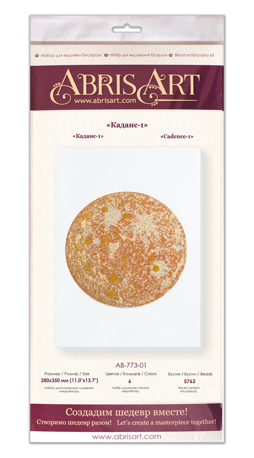 Bead Embroidery Kit - Cadence-1 white AB-773-01