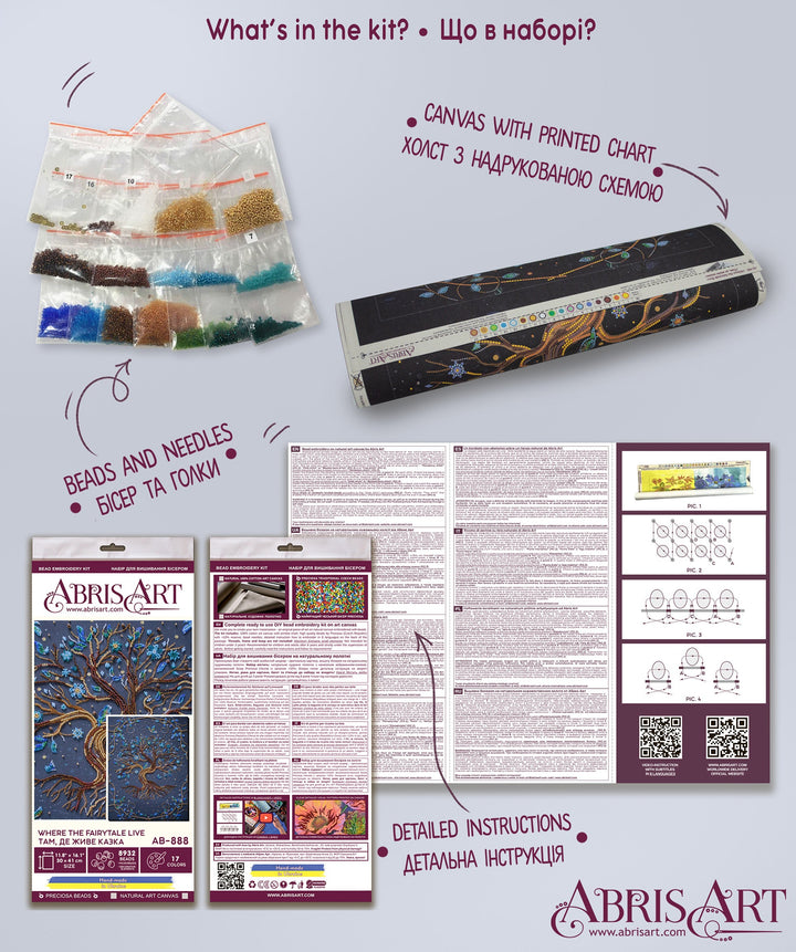 Bead Embroidery Kit - Where the fairytale live