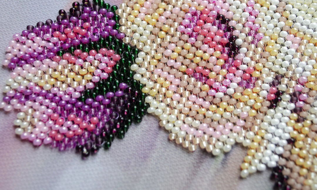 Bead Embroidery Kit - Gentle roses