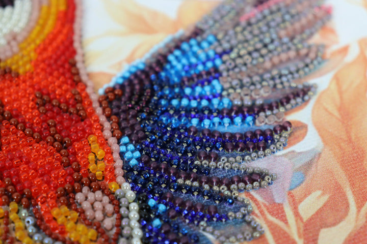Bead Embroidery Kit A colorful flap of a wing AB-901