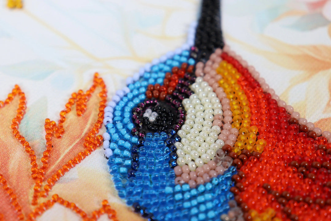 Bead Embroidery Kit A colorful flap of a wing AB-901