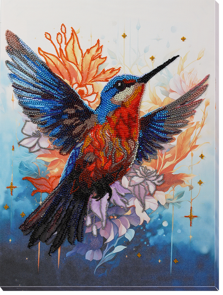 Bead Embroidery Kit A colorful flap of a wing AB-901