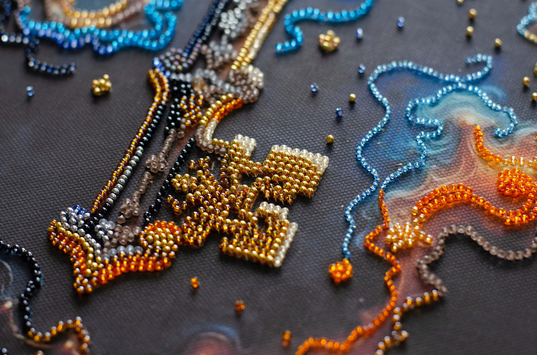 Bead Embroidery Kit - The key to happiness