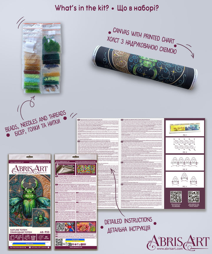 Main Nature Totem Bead Embroidery Kit by Abris Art AB-955