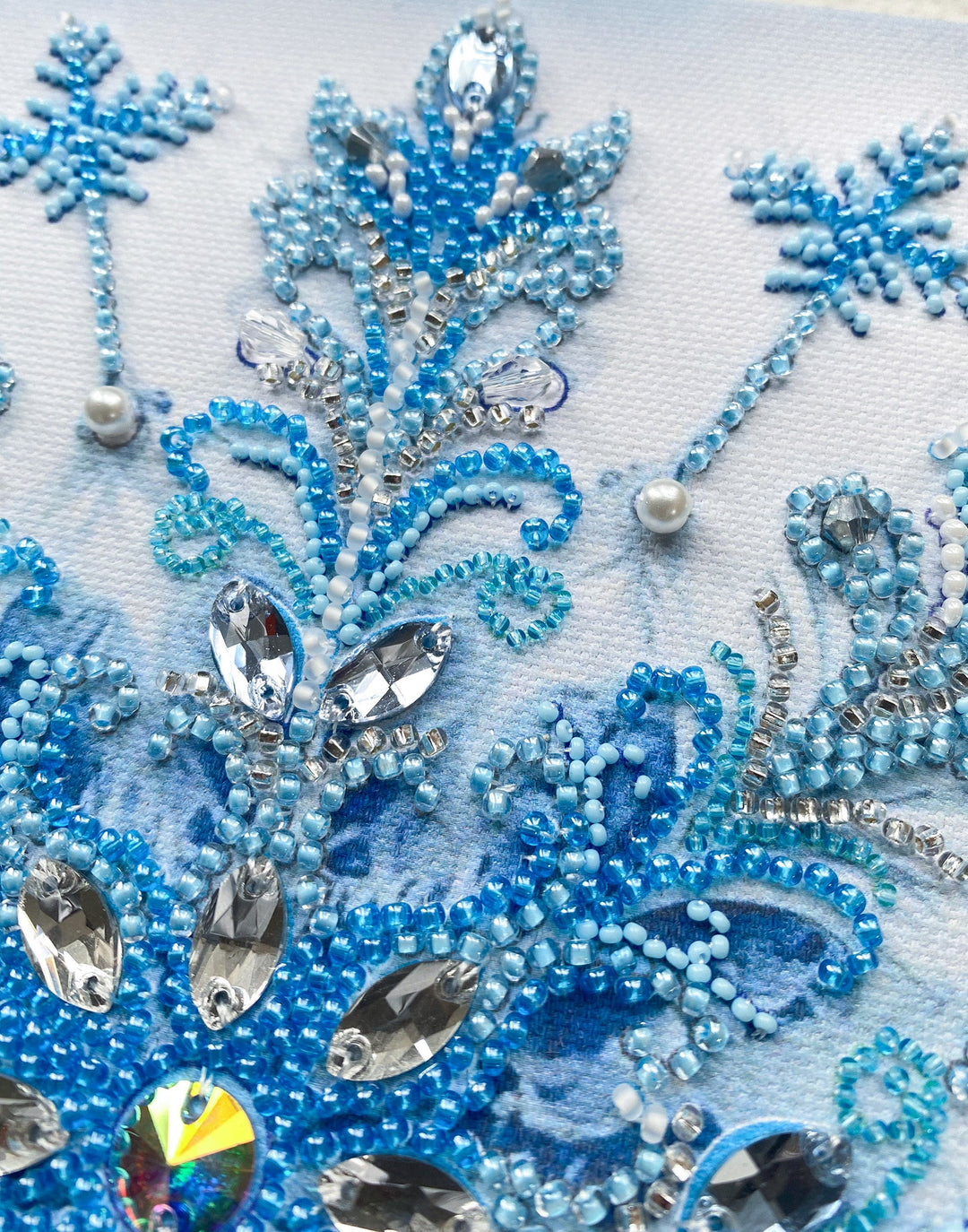 Frost Patterns Bead Embroidery Kit by Abris Art AB-963