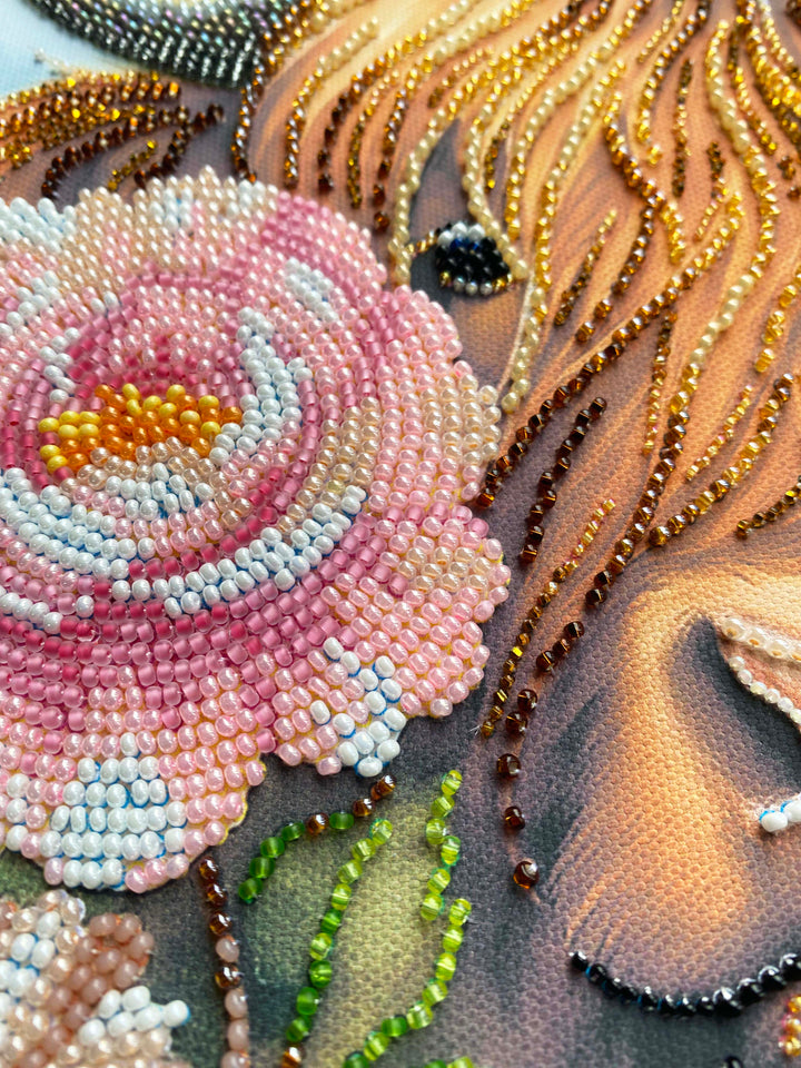 Highland Belle Bead Embroidery Kit by Abris Art AB-965
