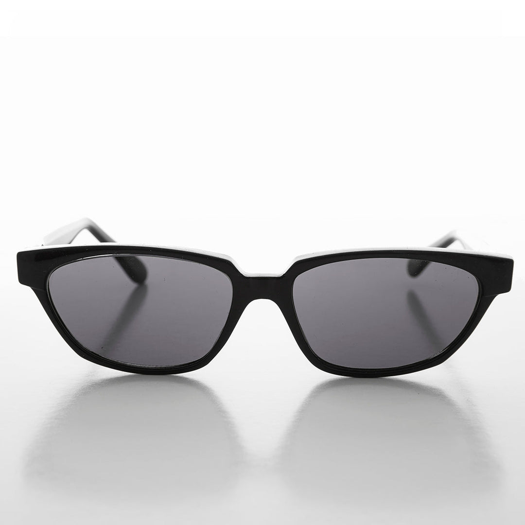 Rectangular Horn Rim Unisex Vintage Sunglass - Abbot